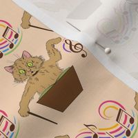 Cat Musical Conductor Cream