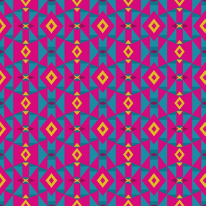 Colorful Pink Tribal Geometric