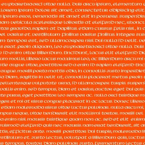 small lorem orange ipsum