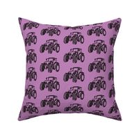 Tractors Lilac with Black