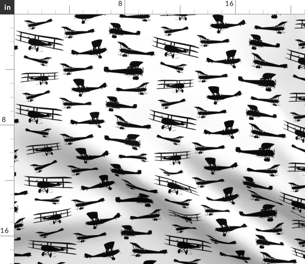 Vintage Airplane Silhouettes