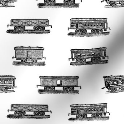 Train Cars Locomotive Pattern