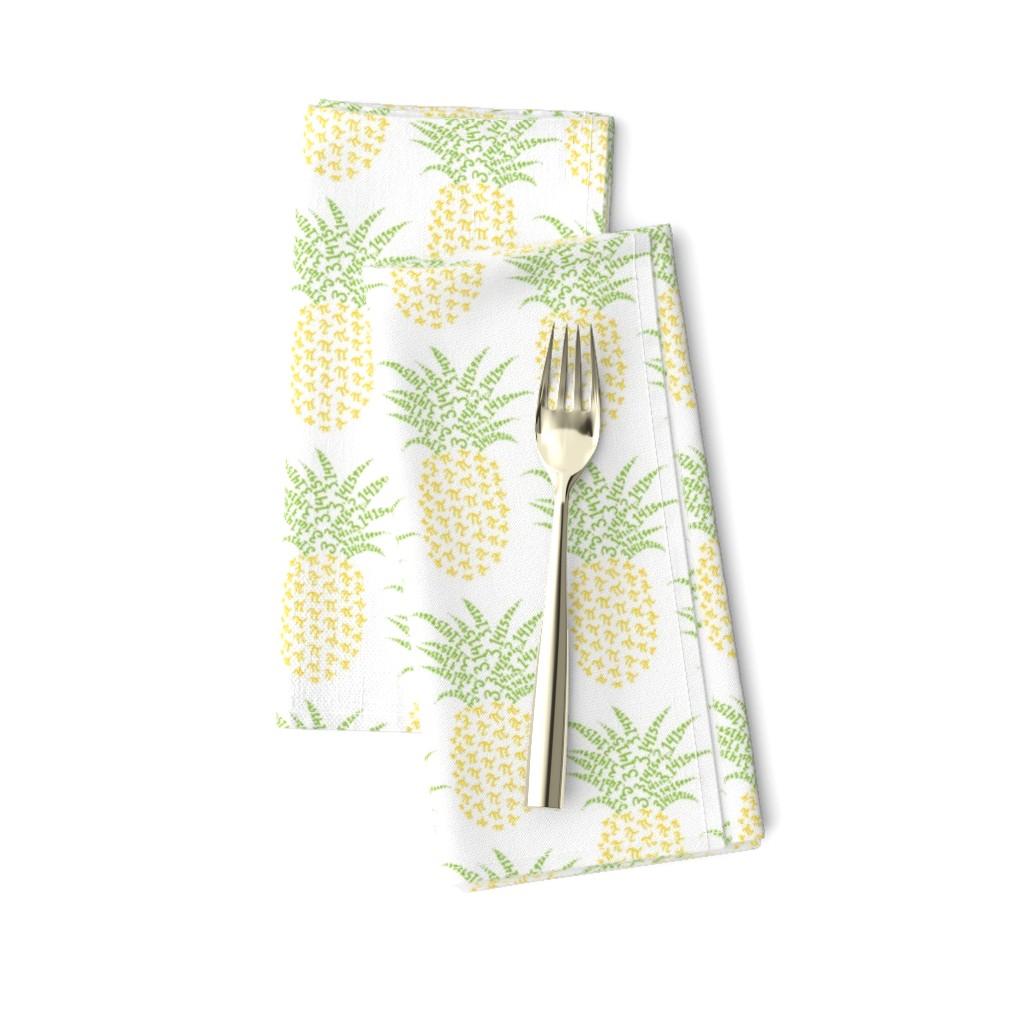 pi-napple pineapple Dinner Napkins | Spoonflower