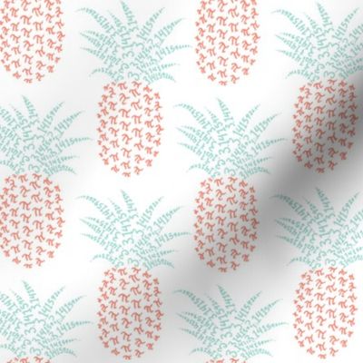 pi-napple pineapple - mint and coral
