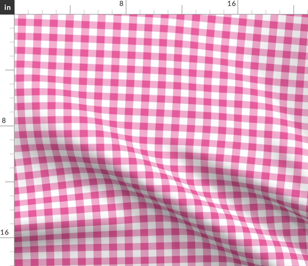 Mini Gingham Bright Pink