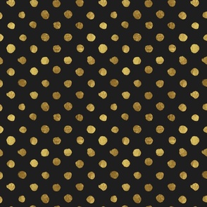 Dots gold on black