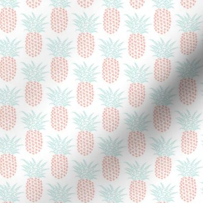 petite pi pineapples, mint and coral