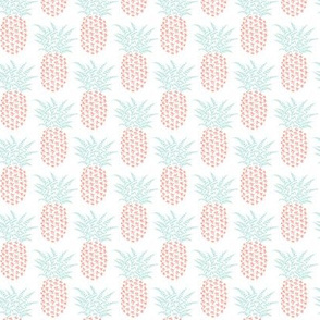 petite pi pineapples, mint and coral