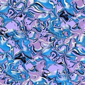 Blue and Purple Shiny Marble