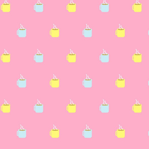 coffee_cups_alternating_blue_yellow_on_pink