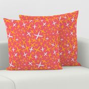 X Marks the Spot-Garden stars-Coral-Spring Bright Palette