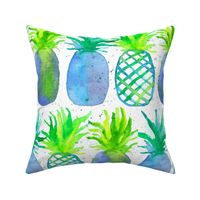 Pineapples in Blue