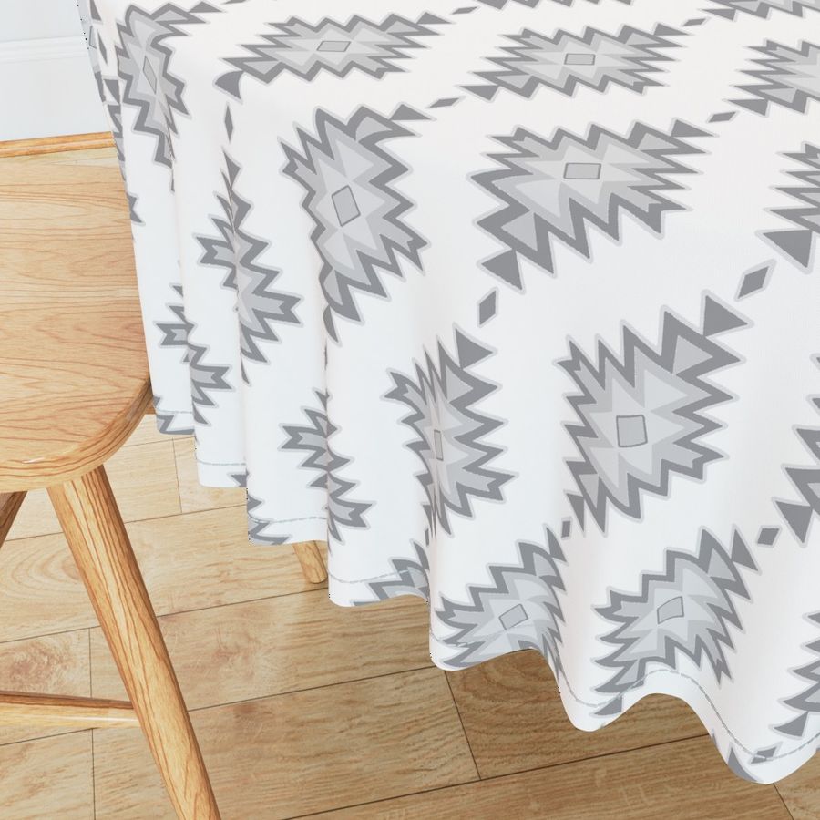 kilim - grey/white