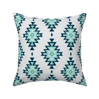 Kilim - mint,navy,grey - Benician Coast