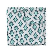 Kilim - mint,navy,grey - Benician Coast