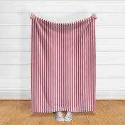 Pinkish Red and White Ripple Stripes