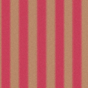 Ripple Stripe Pinkish Red and Tan