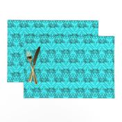 Sphynx lines fabric Turquoise