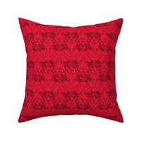 Sphynx lines fabric Red