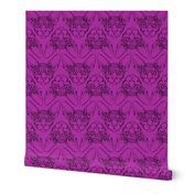 Sphynx lines fabric Purple