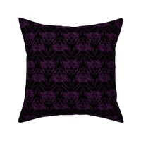 Sphynx lines fabric black & purple