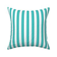 Turquoise and White Ripple Stripes
