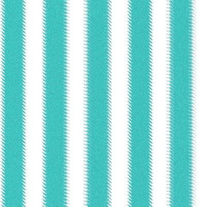 Turquoise and White Ripple Stripes