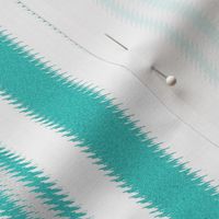 Turquoise and White Ripple Stripes 2