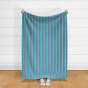 Turquoise Lavender and White Ripple Stripes