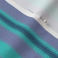 Turquoise Lavender and Teal Stripe