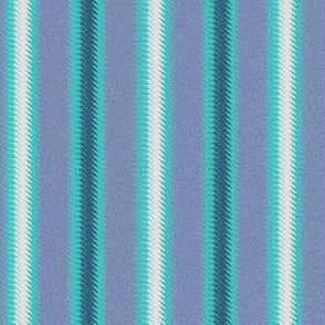 Turquoise Lavender Teal and White Stripe