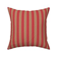 Ripple Stripe Red and Tan
