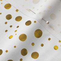 Metallic Gold Polka Dot