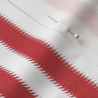 Red and White Ripple Stripes