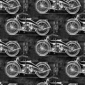 vintage motorcycle - black