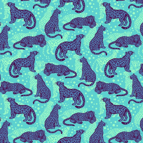 Blue Leopards by Cheerful Madness!!