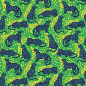 Green Jungle Leopards by Cheerful Madness!!