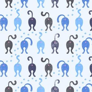 Cat Butts - Blue
