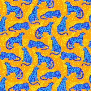 Blue and Gold Leopards by Cheerful Madness!!