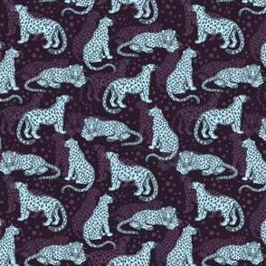 Pale Blue Leopards by Cheerful Madness!!