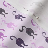 Cat Butts - Purple Gray