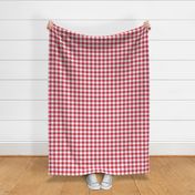 1" candy-cane red and white gingham check