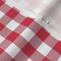 5/8" Candy cane red gingham