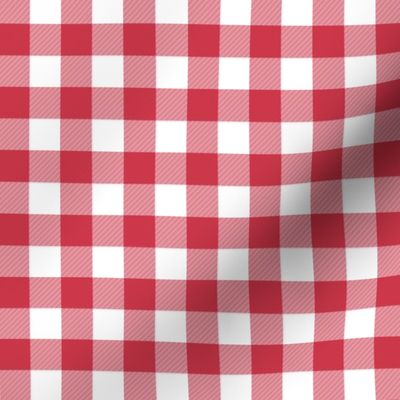 5/8" Candy cane red gingham