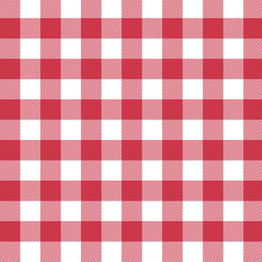 5/8" Candy cane red gingham