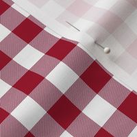 5/8" cinnamon red and white gingham