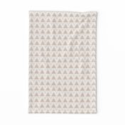 Beige Triangles on Cream Large