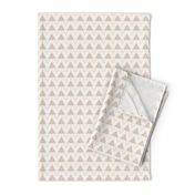 Beige Triangles on Cream Large