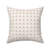 Beige Triangles on Cream Large