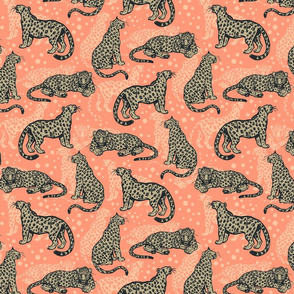 Rosy Jungle Leopards by Cheerful Madness!!
